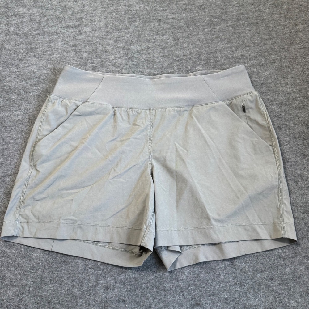 Prana Shorts Green Hiking Climbing Athletic Outdoor Women Large L 4.5 in